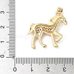 Brass Micro Pave Cubic Zirconia Pendants&nbsp;ZIRC-I356-01G-02