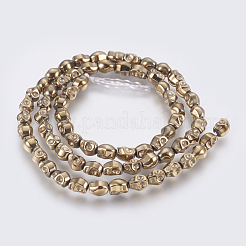 Electroplated Non-magnetic Synthetic Hematite Bead Strand&nbsp;G-E495-06