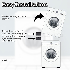 Rubber Anti-slip and Shock-Absorbing Foot Pads for Washing Machines&nbsp;AJEW-WH0696-615