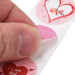 Valentine's Day Round Paper Stickers&nbsp;DIY-I107-03A