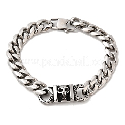 304 Stainless Steel Cuban Link Chains Bracelets&nbsp;BJEW-A092-02P