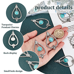 20Pcs Synthetic Turquoise Big Pendants&nbsp;FIND-AR0002-27