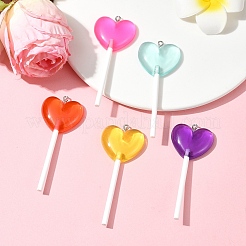 5Pcs Imitation Lollipop Resin Big Pendants&nbsp;FIND-FS0002-93