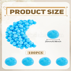 100Pcs DIY Doll Craft Pom Pom Yarn Pom Pom Balls&nbsp;DIY-LP0005-40B