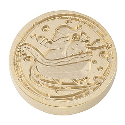 Christmas Series Wax Seal Brass Stamp Head&nbsp;AJEW-M037-01G-10