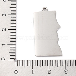 Anti-Tarnish 201 Stainless Steel Pendants&nbsp;STAS-R002-18P