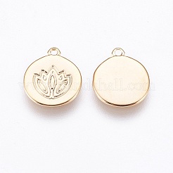 Brass Charms&nbsp;X-KK-T020-88G