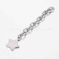 Tarnish Resistant 201 Stainless Steel Chain Extender&nbsp;STAS-H434-26P