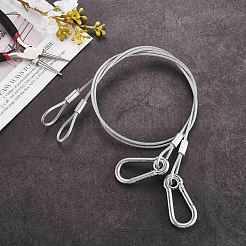 4Pcs 2 Style 304 Stainless Steel Safety Chain Wire Rope&nbsp;AJEW-SZ0001-71