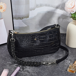 1Pc Rhinestone Braided Cord Bag Handles&nbsp;DIY-PH0036-47B