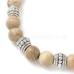 Flower Alloy Charm Bracelets&nbsp;BJEW-JB12354-03