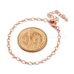 Rack Plating Brass Curb Chain Bracelets for Women&nbsp;BJEW-G735-16RG