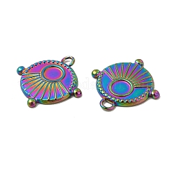 Ion Plating(IP) 304 Stainless Steel Pendant Cabochons Settings&nbsp;STAS-A070-09MC