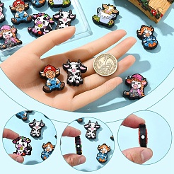 14Pcs 7 Styles Silicone Focal Beads&nbsp;SIL-YW0001-55