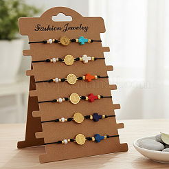 6Pcs Handmade Brass Link Bracelets&nbsp;OE1042-2