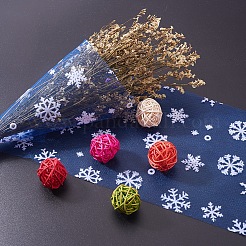 Snowflake Deco Mesh Ribbons&nbsp;OCOR-P010-G14