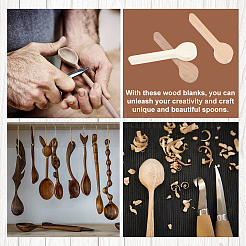 6Pcs 3 Colors Wood Spoon Carving Mold&nbsp;WOOD-OC0003-48
