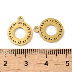 Ion Plating(IP) 304 Stainless Steel Charms&nbsp;STAS-J042-14G