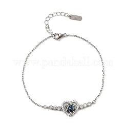 925 Sterling Silver Link Bracelets&nbsp;BJEW-D346-05B-P