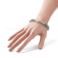 7Pcs 7 Style Natural & Synthetic Mixed Gemstone Square & Chips Beaded Stretch Bracelets Set for Women&nbsp;BJEW-JB09938