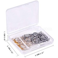 304 Stainless Steel Ring Toggle Clasps&nbsp;STAS-PH0018-83