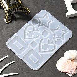 Mixed Shape Pendant & Links Silicone Molds&nbsp;DIY-YW0006-71