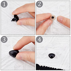 200 Sets 20 Style Triangle Plastic Safety Craft Noses&nbsp;FIND-FH0006-74