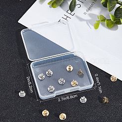 20Pcs 2 Colors Brass Ear Nuts&nbsp;KK-SC0003-12