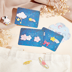 5 Sets 5 Style Iron on/Sew on Computerized Embroidery Clothing Patches&nbsp;DIY-FG0003-18