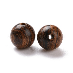Round Tiger Skin Sandalwood Beads&nbsp;WOOD-G009-01B