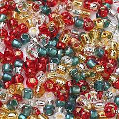 4 Colors 6/0 Christmas TOHO Round Seed Beads&nbsp;SEED-X0058-23