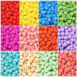 1800pcs 12 Colors 6/0 Baking Paint Glass Round Seed Beads&nbsp;SEED-CJ0001-16