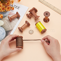 Wood Thread Bobbins&nbsp;TOOL-WH0159-36A
