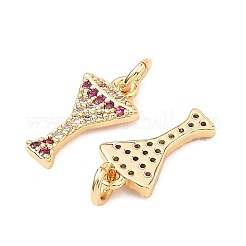 SHEGRACE Brass Micro Pave Cubic Zirconia Pendants&nbsp;XGRQ1U439-381G