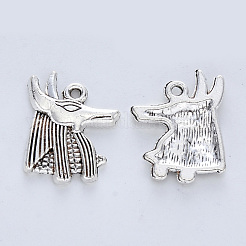 Tibetan Style Alloy Pendants&nbsp;TIBE-R316-075AS-RS