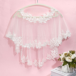 Detachable Polyester Bridal Lace Shawls&nbsp;AJEW-WH0696-058B