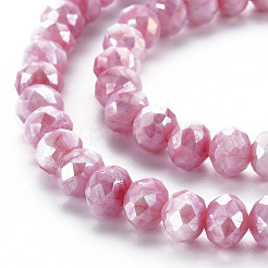 Opaque Baking Paint Glass Beads Strands&nbsp;EGLA-N006-010A-B02