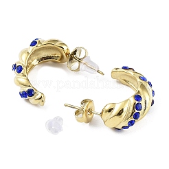 Glass Stud Earrings&nbsp;EJEW-P245-06G