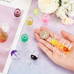 22Pcs 11 Colors Transparent Resin Pendants&nbsp;RESI-OC0001-61