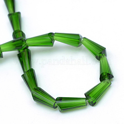 Transparent Glass Bead Strands&nbsp;GLAA-R170-6x12-01L