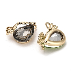 Glass with Golden Brass Pendants&nbsp;GLAA-G111-08G