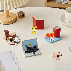5Pcs 5 Styles Handmade Lampwork Puppy Home Display Decorations&nbsp;LAMP-BM0001-01