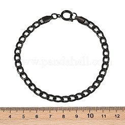 5MM 201 Stainless Steel Curb Chain Bracelets for Women&nbsp;BJEW-B143-05EB