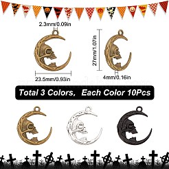 30Pcs 3 Colors Alloy Pendants&nbsp;FIND-SC0004-57