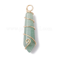 Natural Mixed Gemstone Pointed Pendants&nbsp;PALLOY-JF02674-01