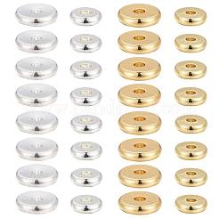 48Pcs 2 Size 2 colors Brass Spacer Beads Set&nbsp;KK-LS0001-03