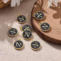 Golden Plated Alloy Charms&nbsp;LS-ENAM-S118-02N