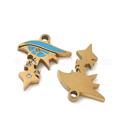 304 Stainless Steel Enamel Pendants&nbsp;STAS-D208-04G