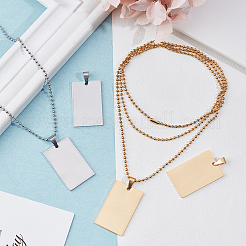 DIY 304 Stainless Steel Pendant Necklace Making Kits&nbsp;DIY-UN0002-35