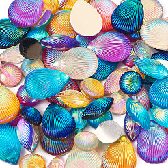 90Pcs 18 Styles Opaque Resin Cabochons&nbsp;CRES-TA0001-35